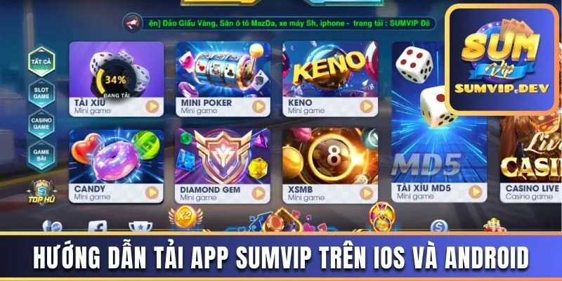 Hướng dẫn tải app Sumvip trên iOS và Android