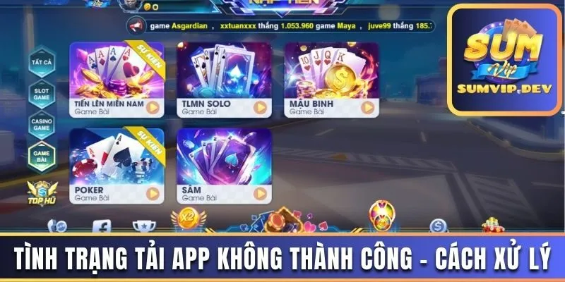 Tình trạng tải app không thành công, cách xử lý