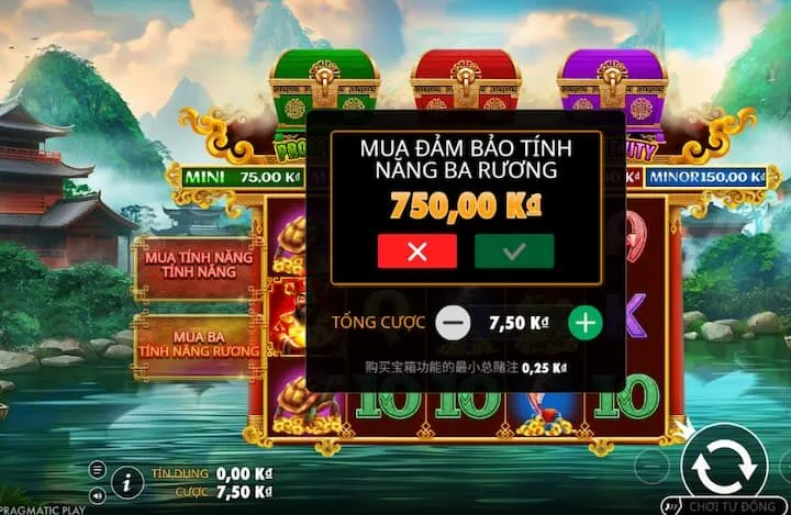 Slot game Chest of Caishen siêu hấp dẫn 2025